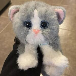 Vintage gray and white kitty kitty kitten